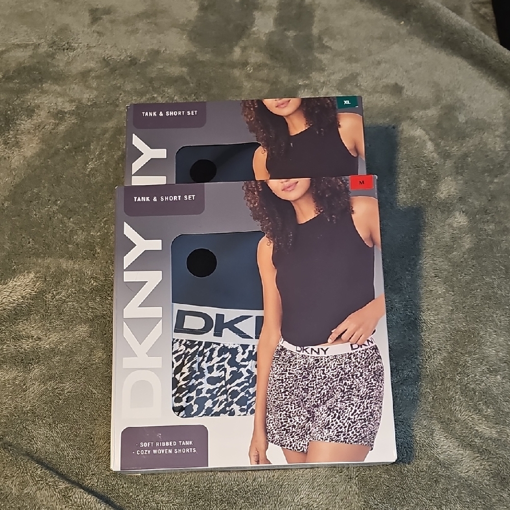 DKNY Black and White Tank and Shorts Set $13 Each